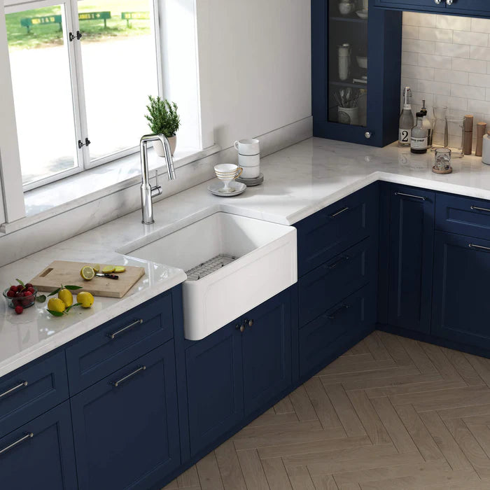 Nova - AR 30" Reversible Fireclay Single Bowl Kitchen Farmhouse Sink - C2-30SFAR (CF)
