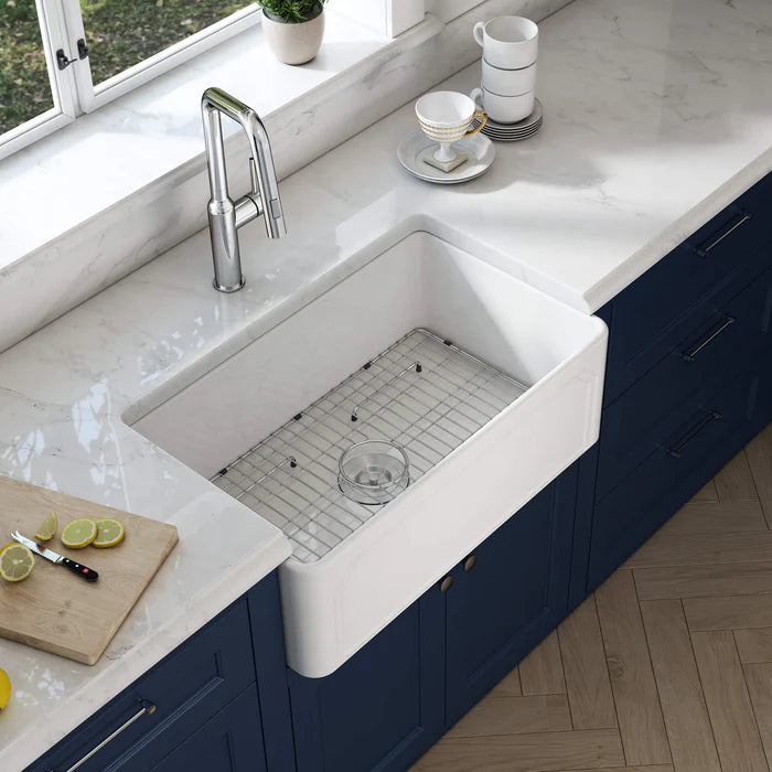 Nova - AR 30" Reversible Fireclay Single Bowl Kitchen Farmhouse Sink - C2-30SFAR (CF)