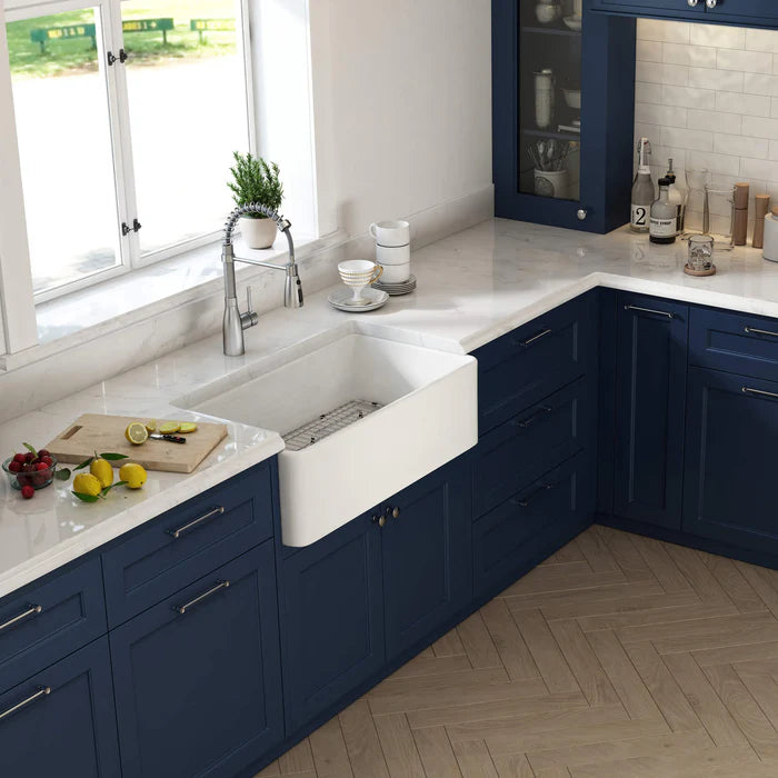 Nova 33" Fireclay Single Bowl Kitchen Farmhouse Sink - C2-33SF (CF)
