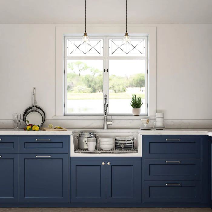 Nova - PL 33" Reversible Fireclay Single Bowl Kitchen Farmhouse Sink - C2-33SFPI (CF)