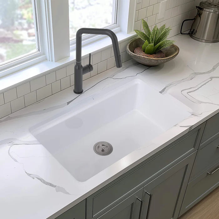 33" Fireclay Drop-In/Undermount Workstation Sink - C2-33ST (CF)