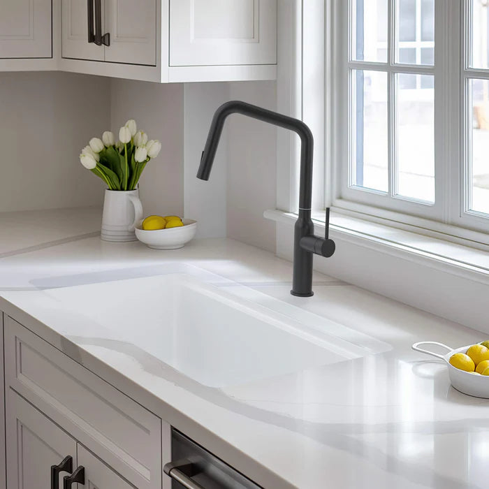 33" Fireclay Drop-In/Undermount Workstation Sink - C2-33ST (CF)