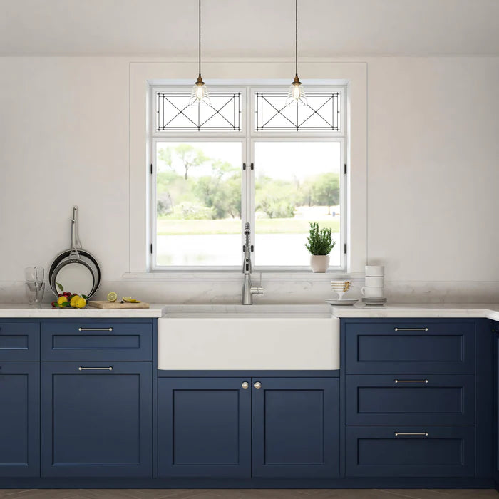 Nova 36" Fireclay Single Bowl Kitchen Farmhouse Sink - C2-36SF (CF)