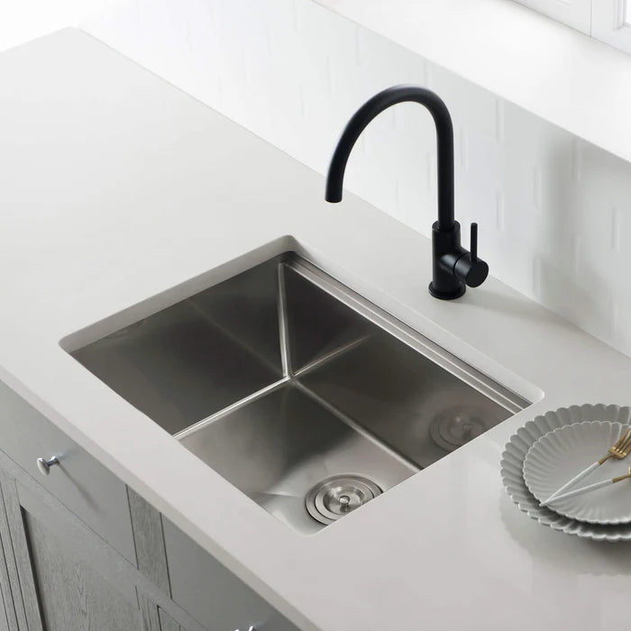 24" Handcrafted 316 Marine Grade Stainless Steel Single Bowl Workstation Undermount Kitchen Sink - C3-24ST (CF)