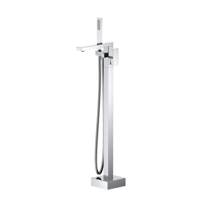 Quadra Floor Mount Tub Filler With Hand Shower - CTF-3002 (CF)