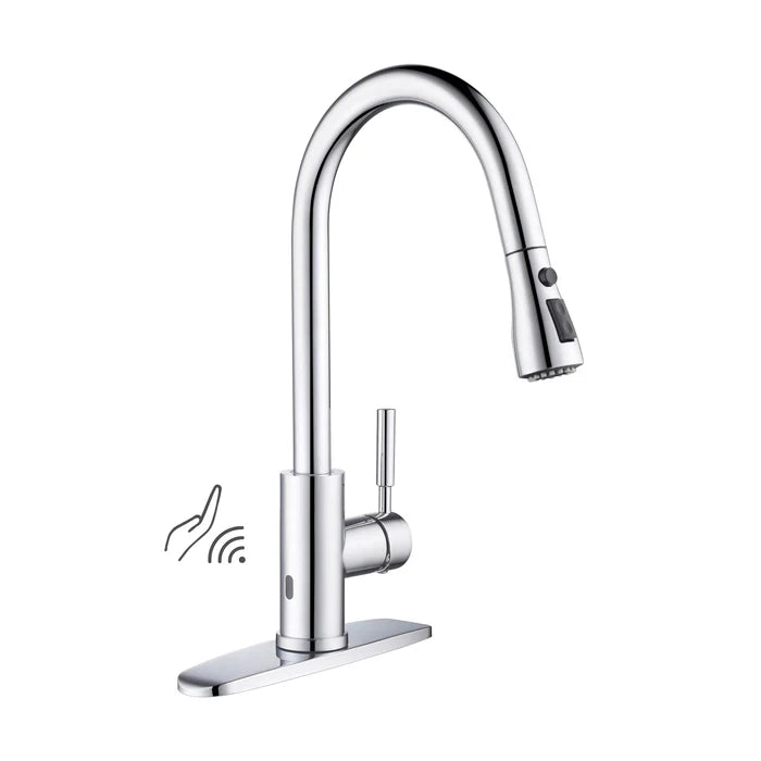 Value Collection - Single Handle Pull Down Kitchen Faucet With Touch Sensor - F102-S (CF)