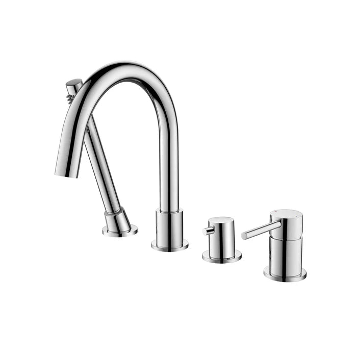 Halo Deck Mounted Roman Bathtub Faucet with Hand Shower - CTF-3101 (CF)