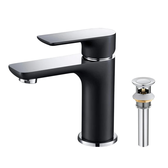 Austin Single Handle Bathroom Vanity Sink Faucet with Pop Up Drain - CBF-1019 (CF)