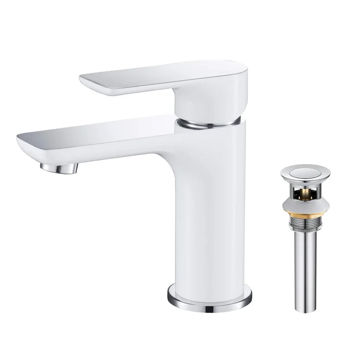 Austin Single Handle Bathroom Vanity Sink Faucet with Pop Up Drain - CBF-1019 (CF)