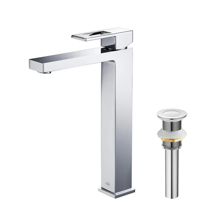 Quadra Brass Single Handle Bathroom Vessel Sink Faucet - CBF-1003 (CF)