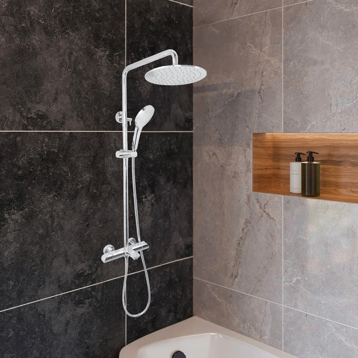 Aquadom Zen Series Round Thermostatic Shower Set