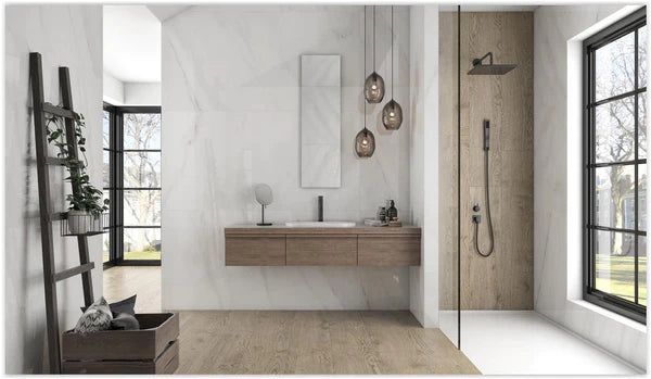Ecotile  White Marbles   Series