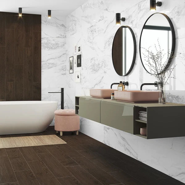 Ecotile  White Marbles   Series