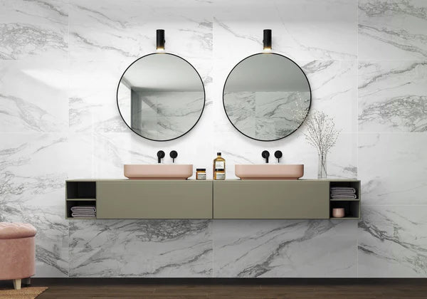 Ecotile  White Marbles   Series