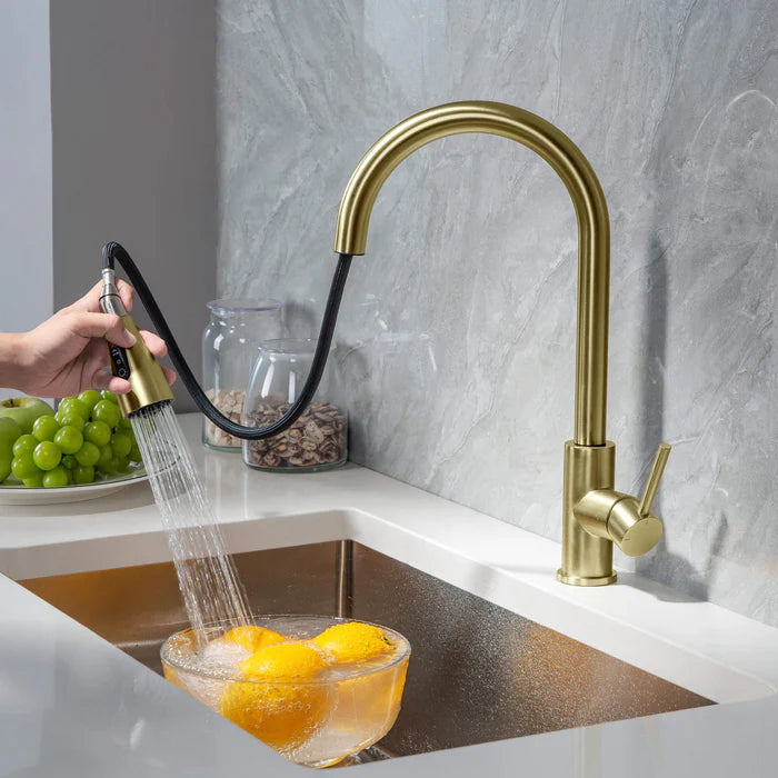 Value Collection - Single Handle Pull Down Kitchen Faucet - F102 (CF)