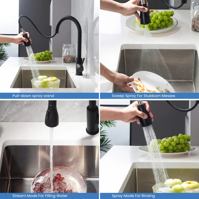 Value Collection - Single Handle Pull Down Kitchen Faucet - F102 (CF)