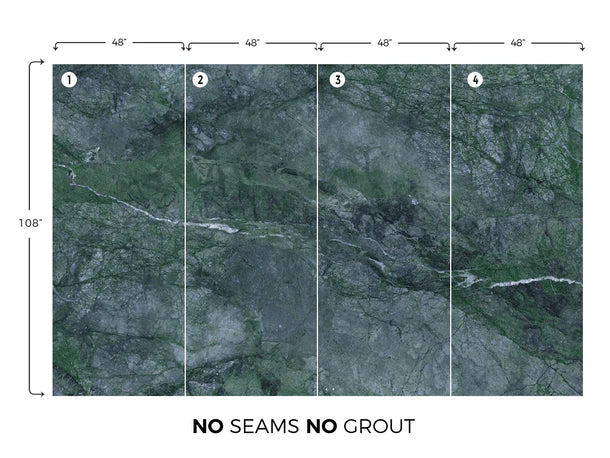 GREEN Marble Look Panel
