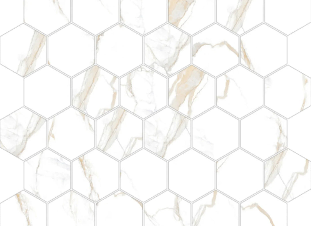 StandardTile     Mosaic Calacatta - Hexagon    Series