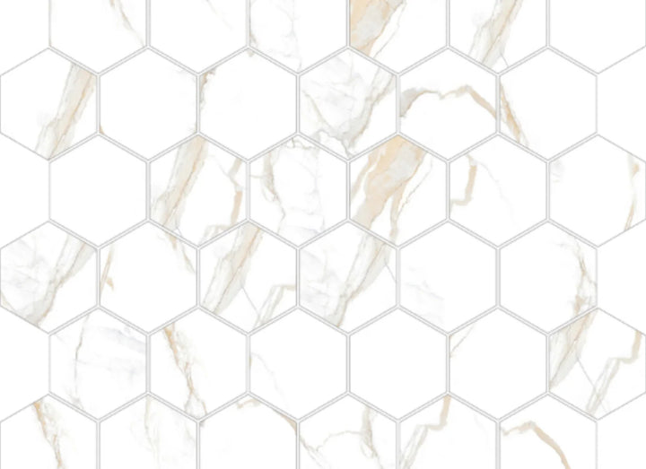 StandardTile     Mosaic Calacatta - Hexagon    Series