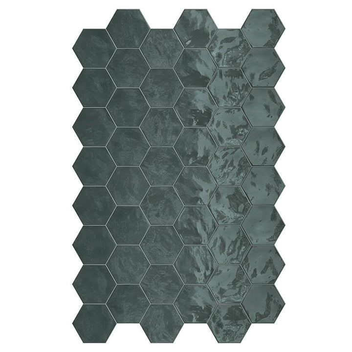 Hexa Aegean Blue Hex Mosaics (GST)