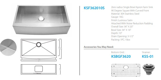 Oakland Apron Farm Kitchen Sink