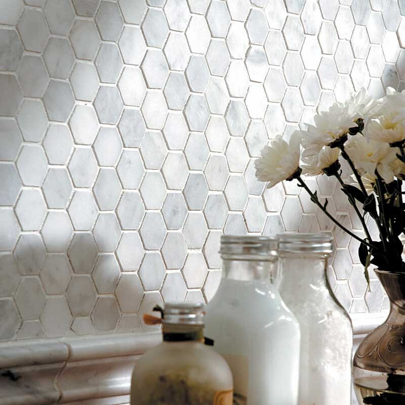 Avenza Honed Hexagon 2 Marble Mosaic (MYS)