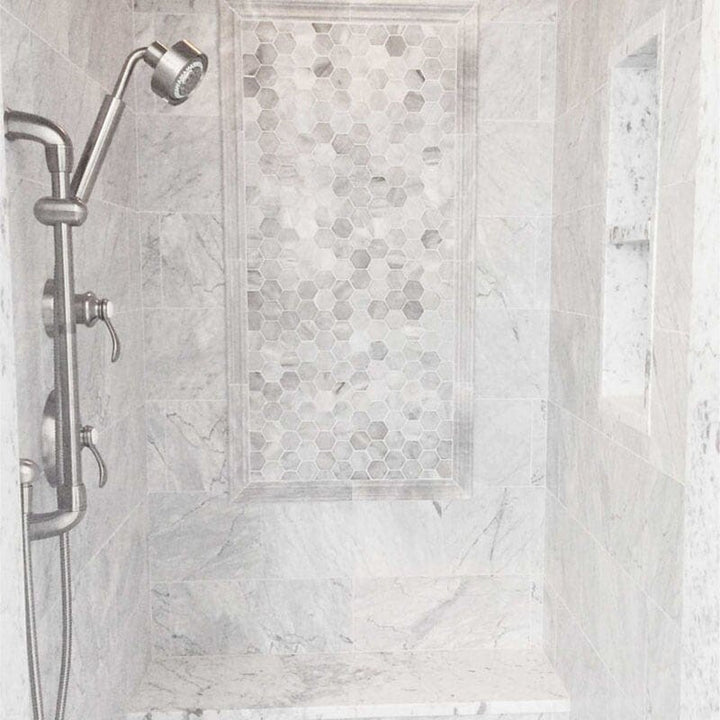 Avenza Honed Hexagon 2 Marble Mosaic (MYS)