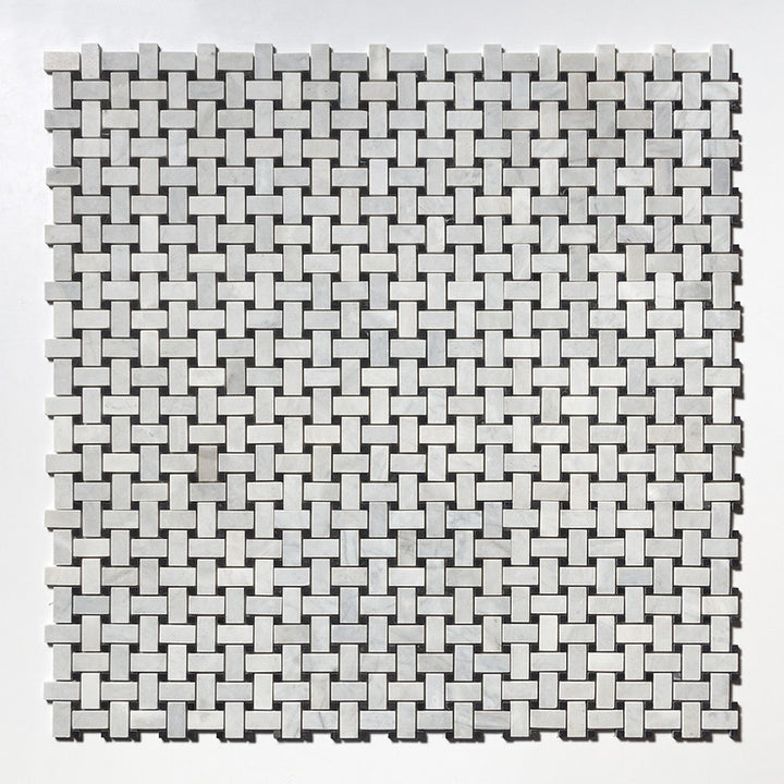 Avenza Honed Basket Weave Marble Mosaic (MYS)