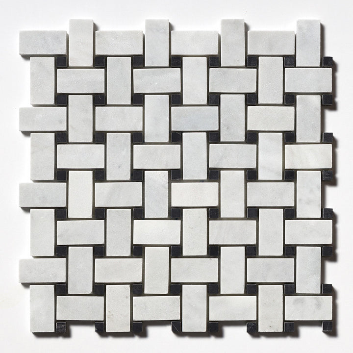 Avenza Honed Basket Weave Marble Mosaic (MYS)