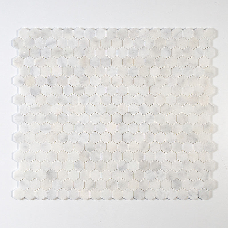 Glacier Honed Hexagon 2 Marble Mosaic (MYS)