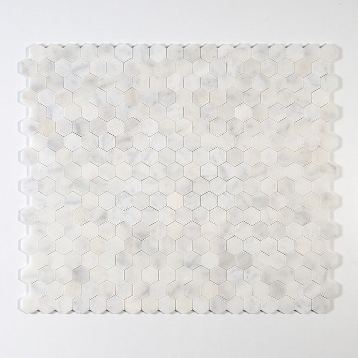 Glacier Honed Hexagon 2 Marble Mosaic (MYS)