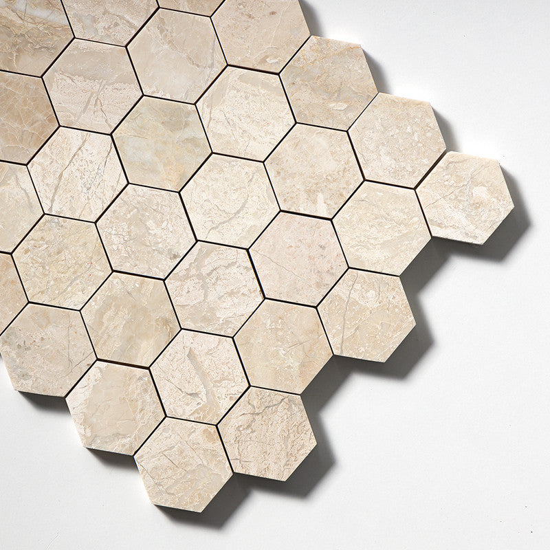 Diana Royal Polished Hexagon 2 Marble Mosaic (MYS)