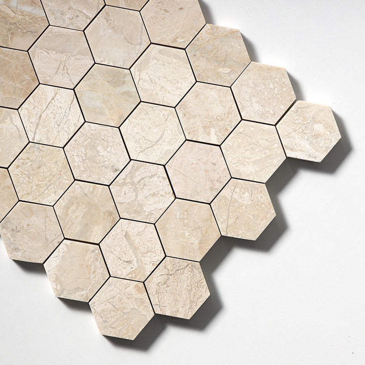 Diana Royal Polished Hexagon 2 Marble Mosaic (MYS)