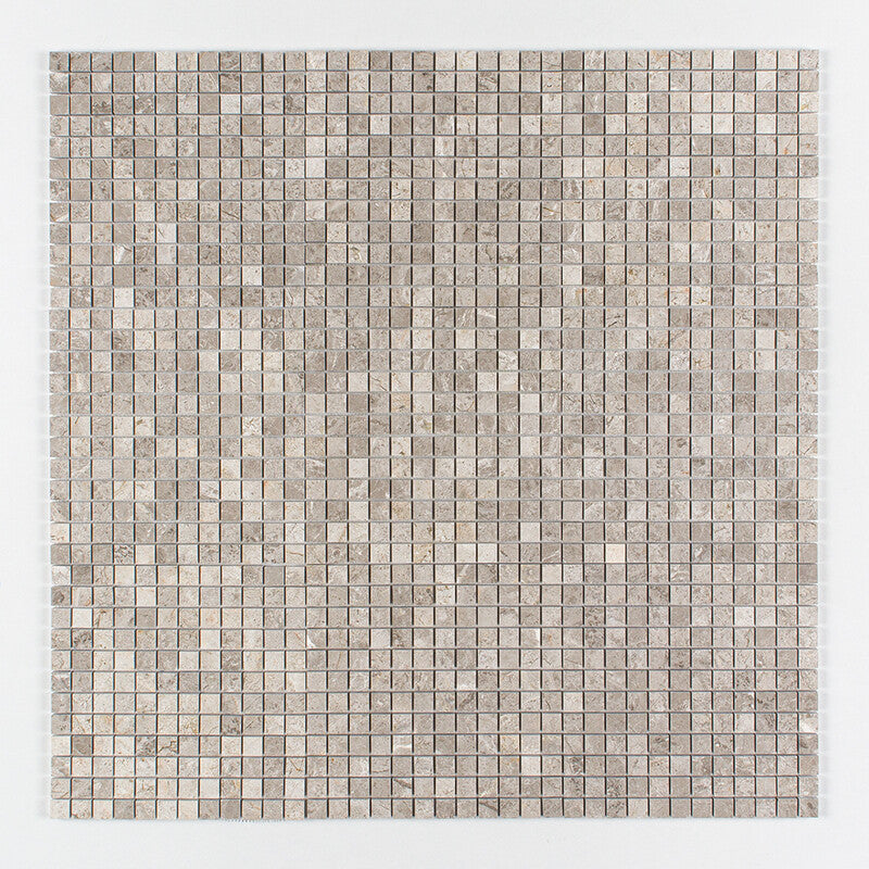 Silver Clouds Polished 1x1 Marble Mosaic (MYS)