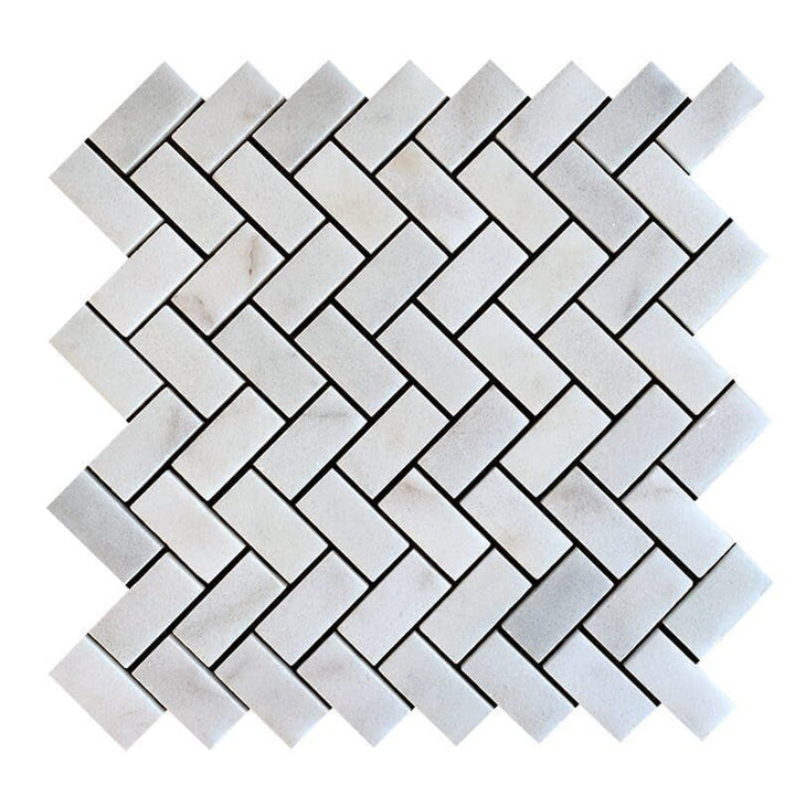 Avalon Polished Herringbone 1x2 Marble Mosaic (MYS)