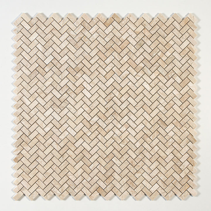 Diana Royal Honed Herringbone 1x2 Marble Mosaic (MYS)