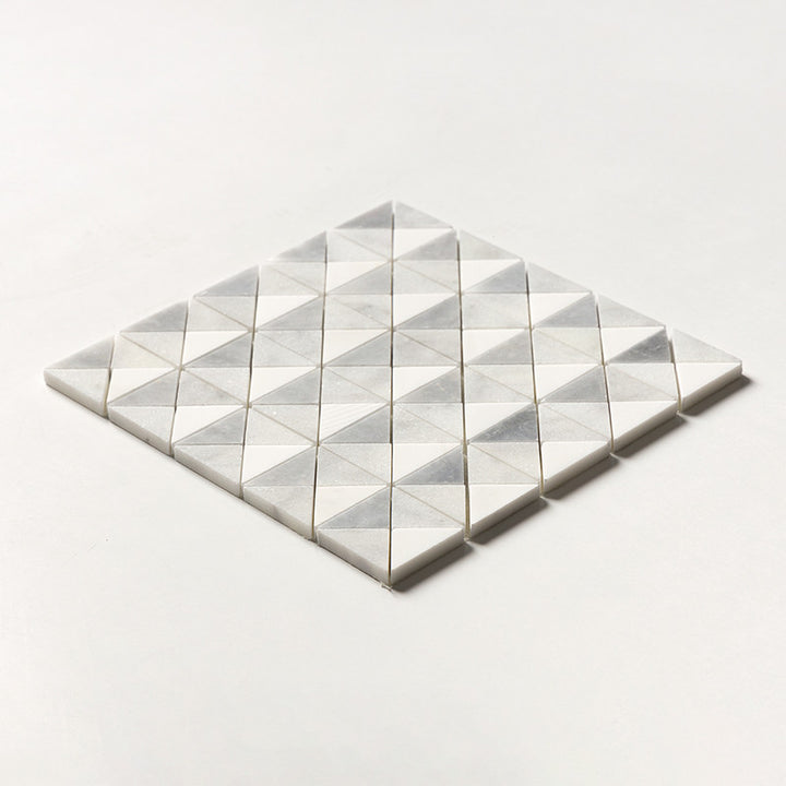 Snow White, Allure, Glacier Multi Finish Devon Marble Mosaic (MYS)