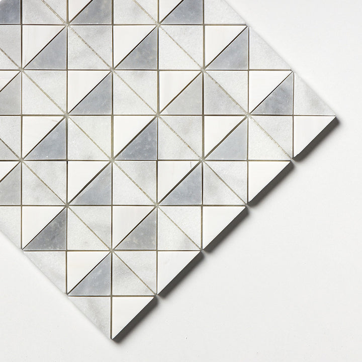 Snow White, Allure, Glacier Multi Finish Devon Marble Mosaic (MYS)