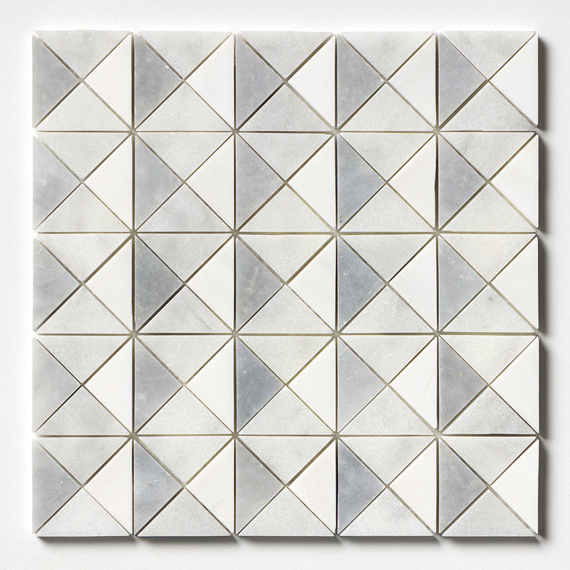 Snow White, Allure, Glacier Multi Finish Devon Marble Mosaic (MYS)