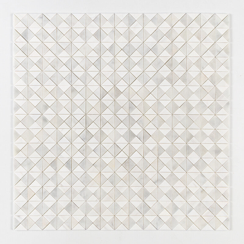 Avalon, Glacier, Snow White Multi Finish Devon Marble Mosaic (MYS)