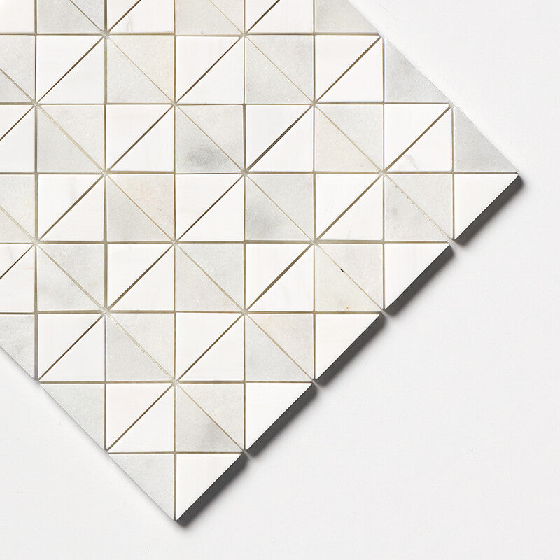 Avalon, Glacier, Snow White Multi Finish Devon Marble Mosaic (MYS)