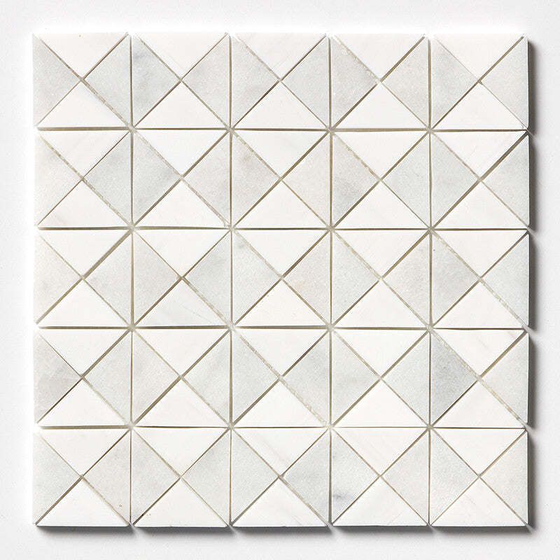 Avalon, Glacier, Snow White Multi Finish Devon Marble Mosaic (MYS)