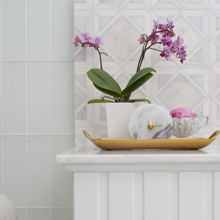 Snow White, Avalon Multi Finish Kent Marble Mosaic (MYS)