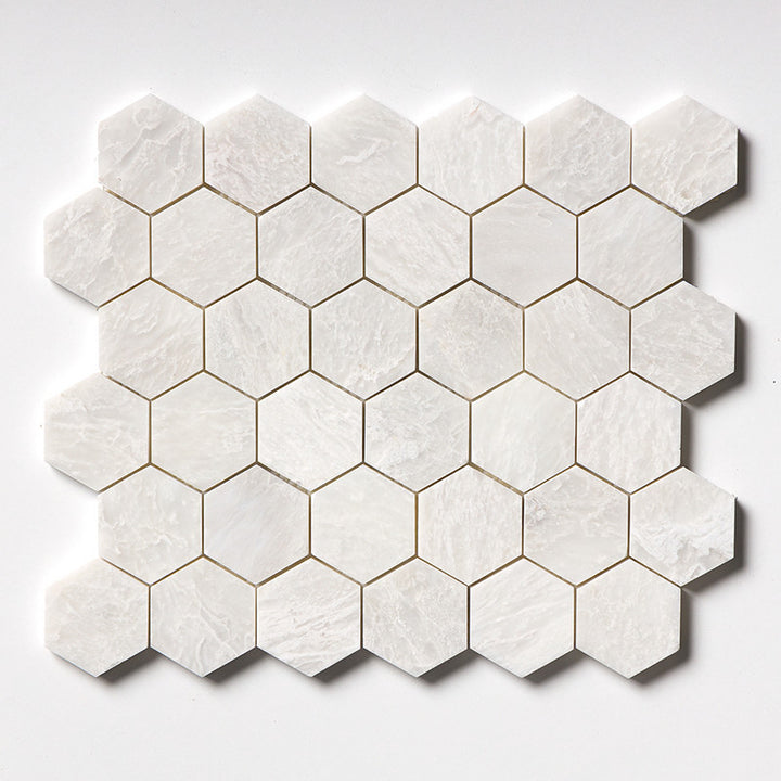 Iceberg Honed Hexagon 2 Marble Mosaic (MYS)