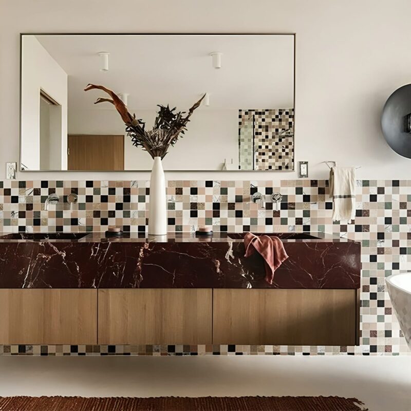 Blend Honed San Tropez Marble Mosaic (MYS)
