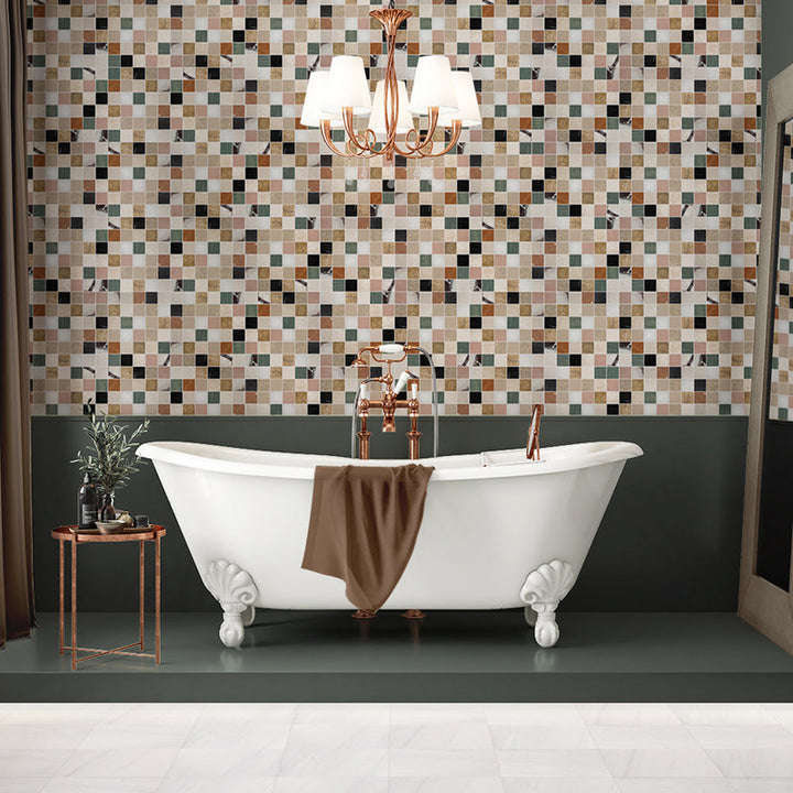 Blend Honed San Tropez Marble Mosaic (MYS)