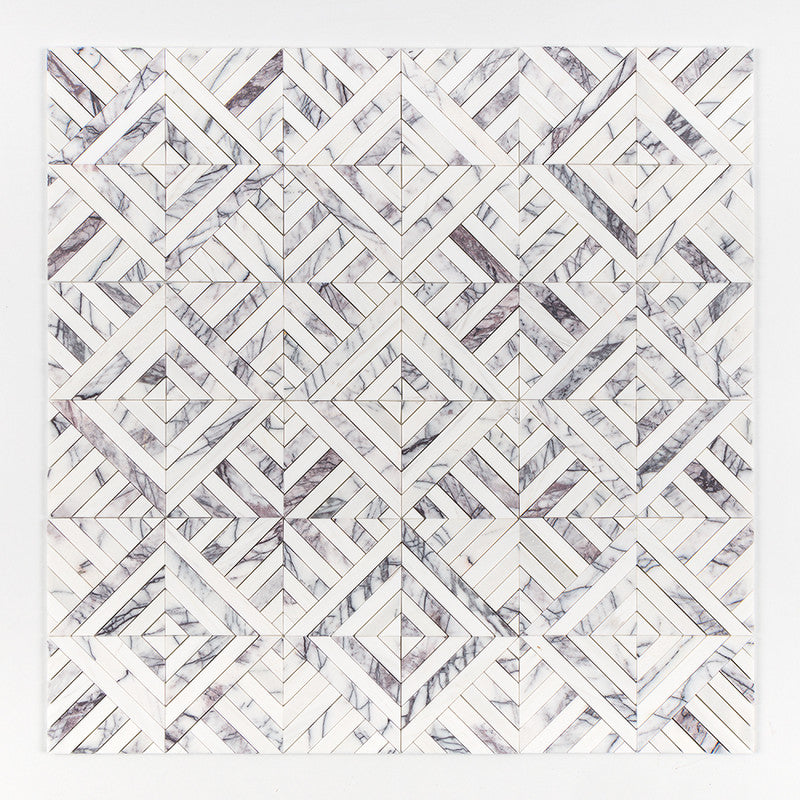Lilac Honed Ponte Marble Mosaic (MYS)