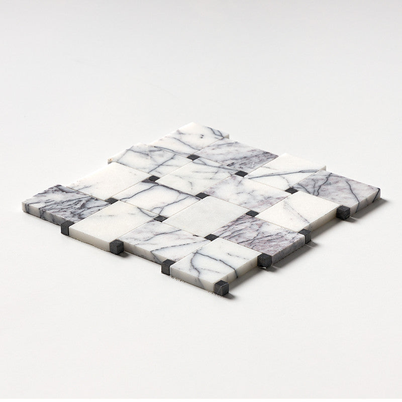 Lilac Honed Pinwheel Marble Mosaic (MYS)