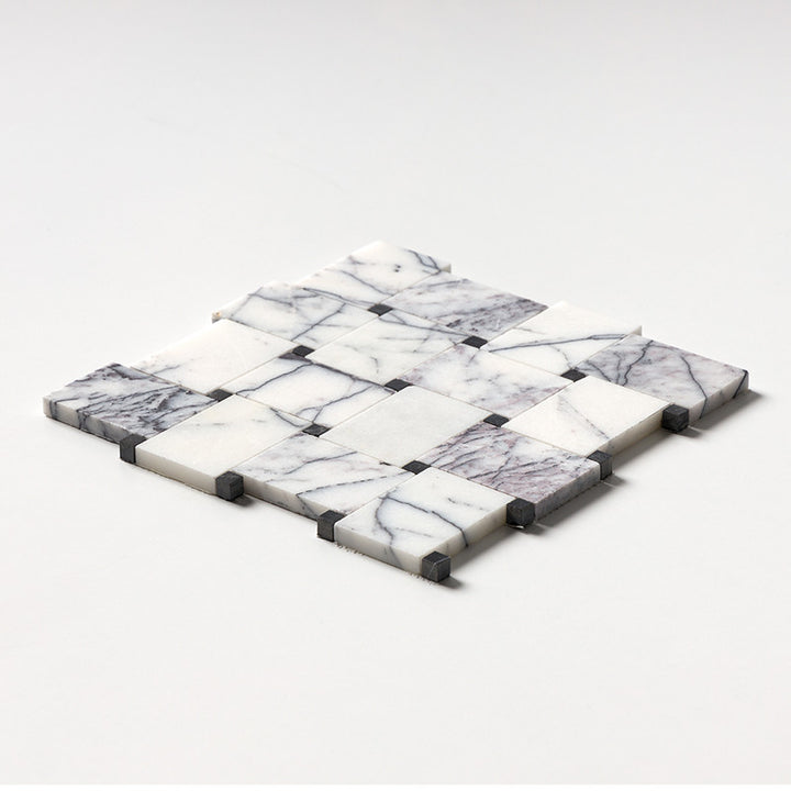 Lilac Honed Pinwheel Marble Mosaic (MYS)