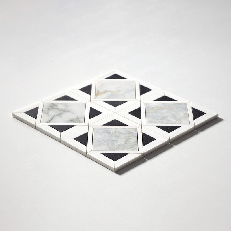 Calacatta Green Honed Kent Marble Mosaic (MYS)